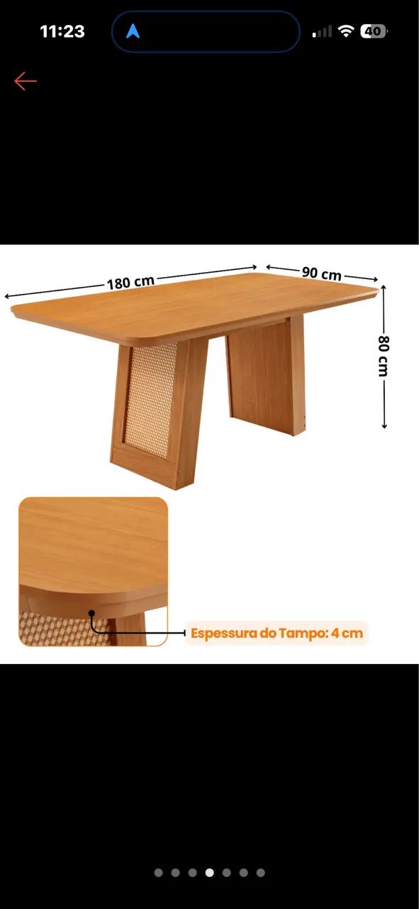 MESA DE JANTAR 1,80 - Foto 3