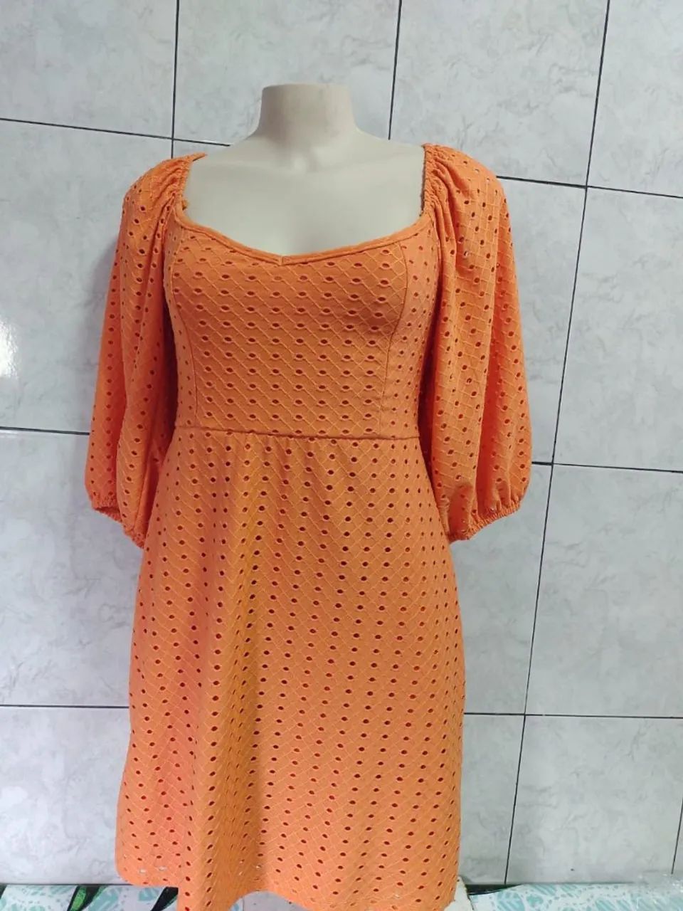 Vestido Laranja Brechó 