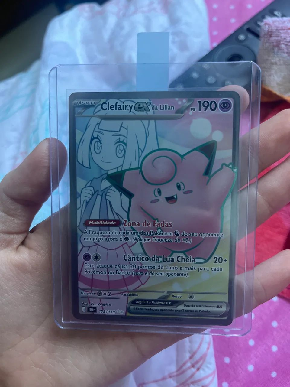Clefairy ex da Lillian 173/159 Full Art - Amigos de Jornada - MINT com sleeve e top loader - Foto 5