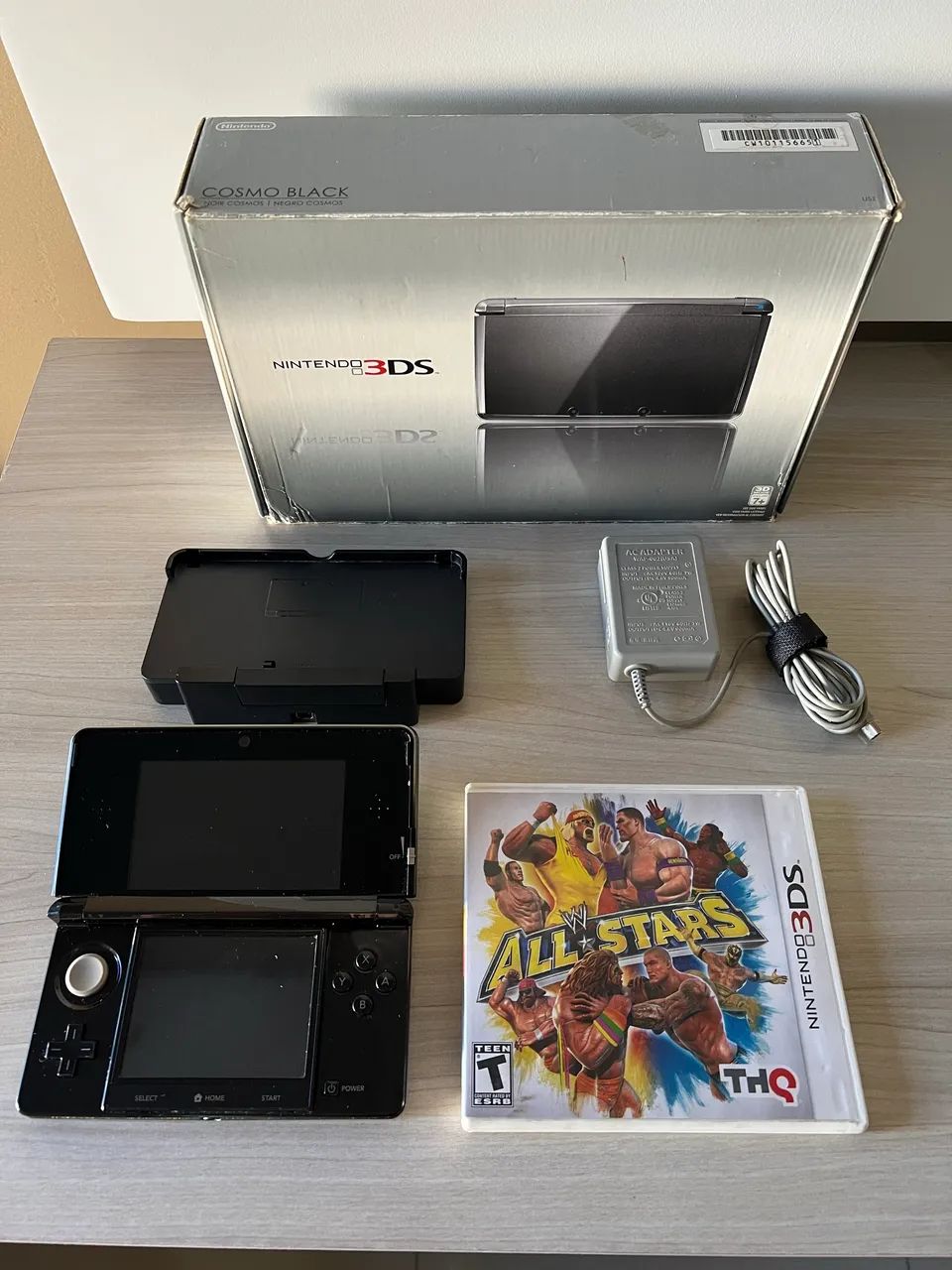 Nintendo 3 DS Cosmo Black Completo na caixa com Manual de