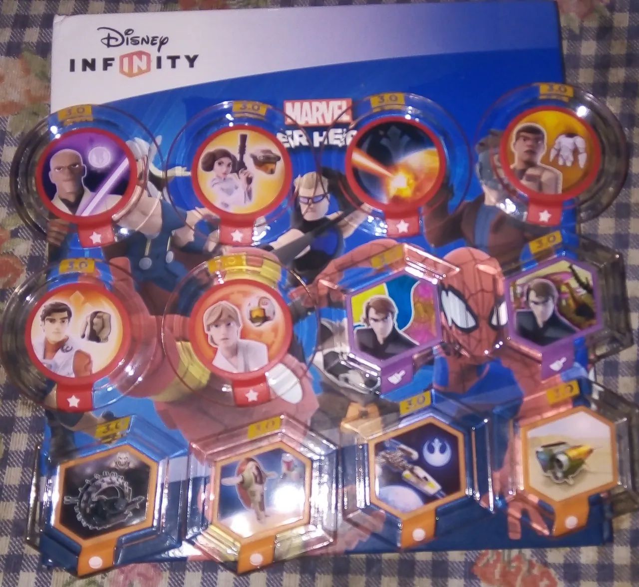 Disney Infinity Discos do Poder Tubo Portátil Vingadores Álbum de Discos Marvel Pôster PS4 - Foto 2
