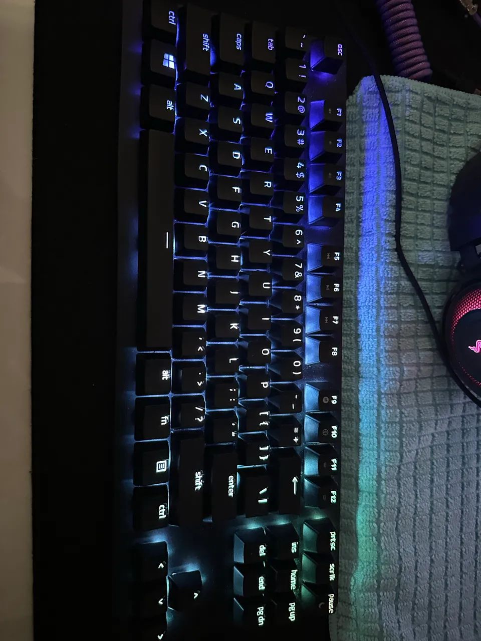 Setup Gamer Razer - Huntsman V2 TKL (Switch Purple), Mamba Elite, Kraken Ultimate - Foto 4