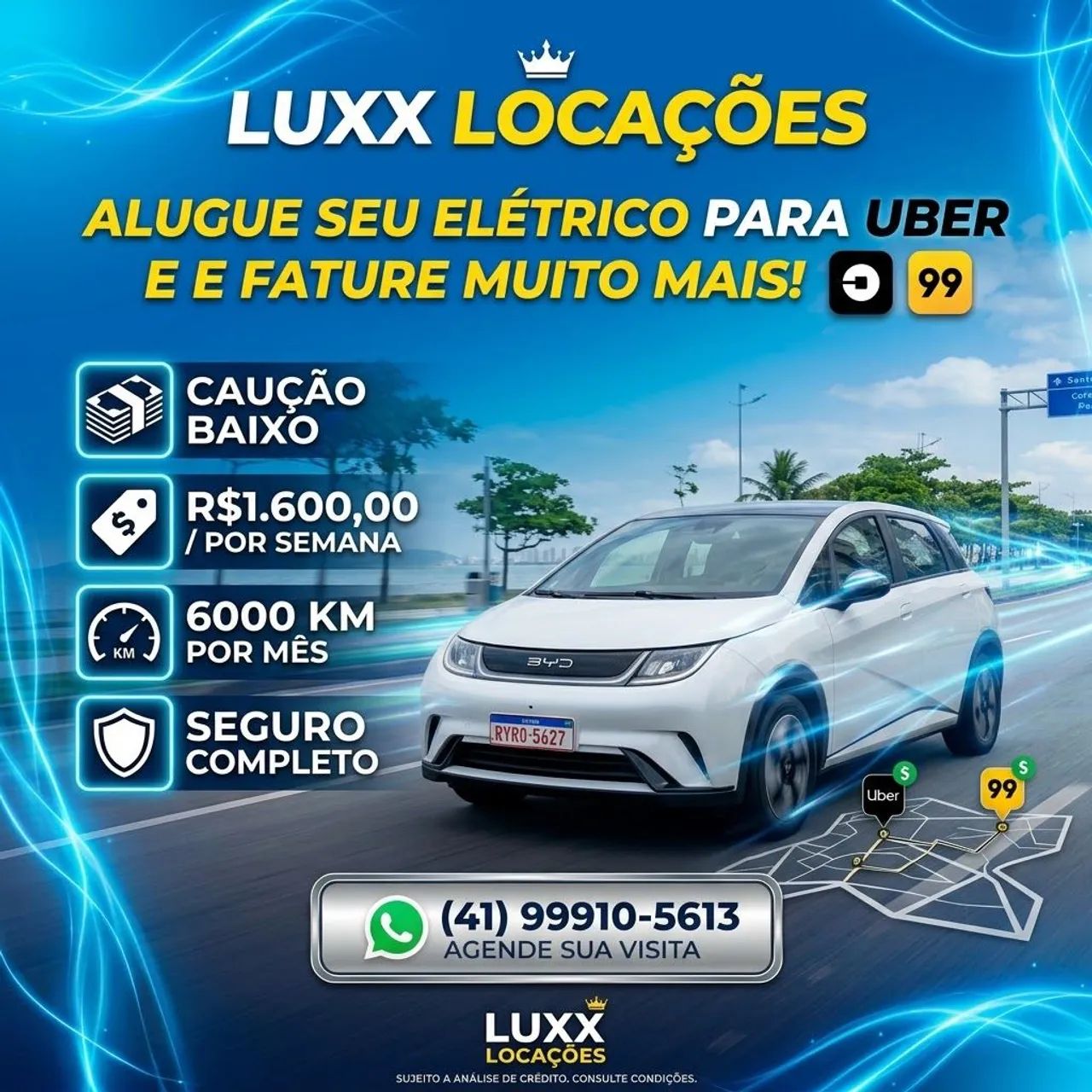Alugo BYD DOLPHIN PARA UBER