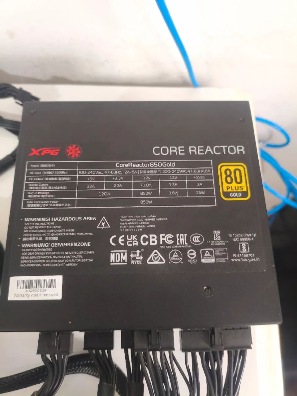 Fonte xpg 850w 80plus - Foto 5