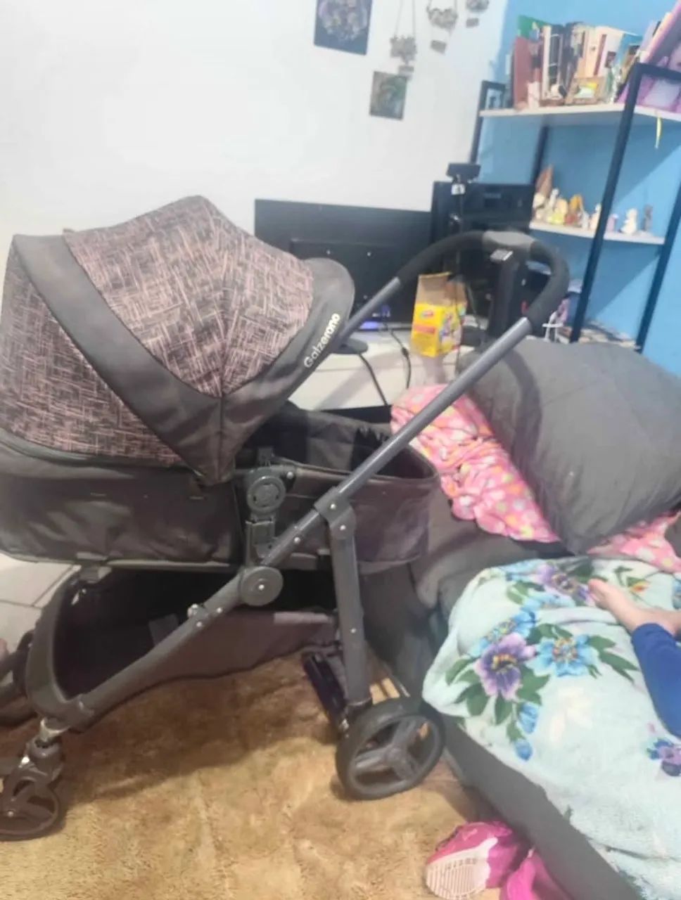 Carrinho Bebê 3 Em 1 Moisés Galzerano