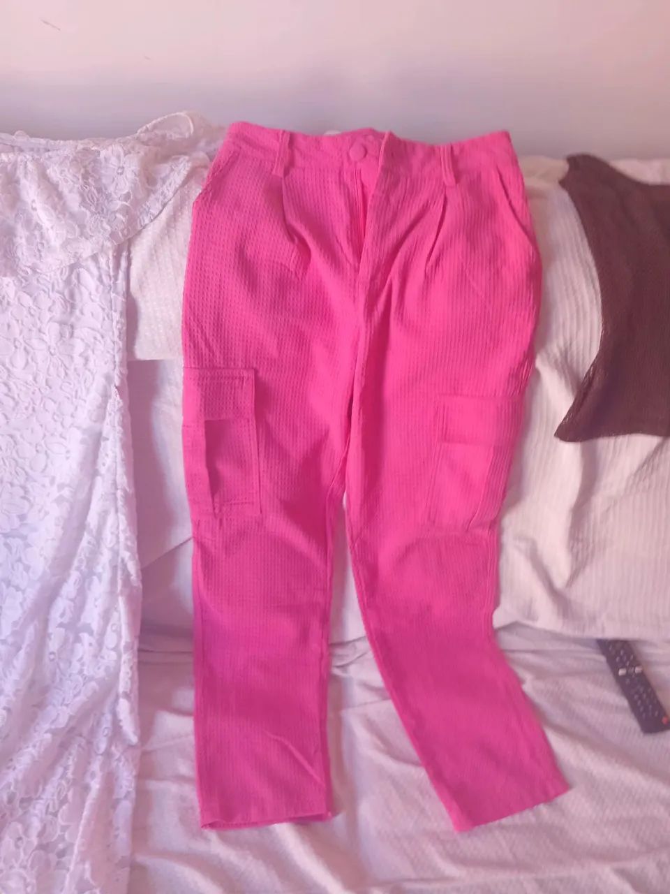 Conjunto rosa bonito de elegante usado,mas conservado!!!! - Foto 2