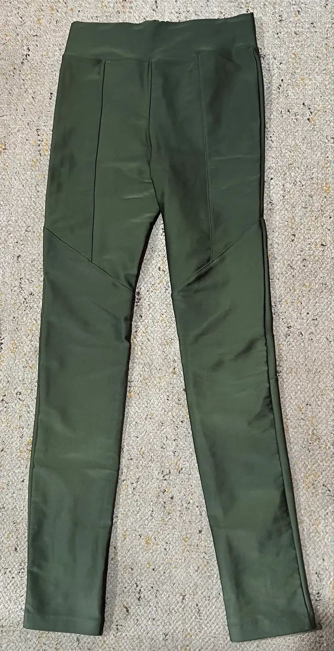 Calça legging verde tam M 