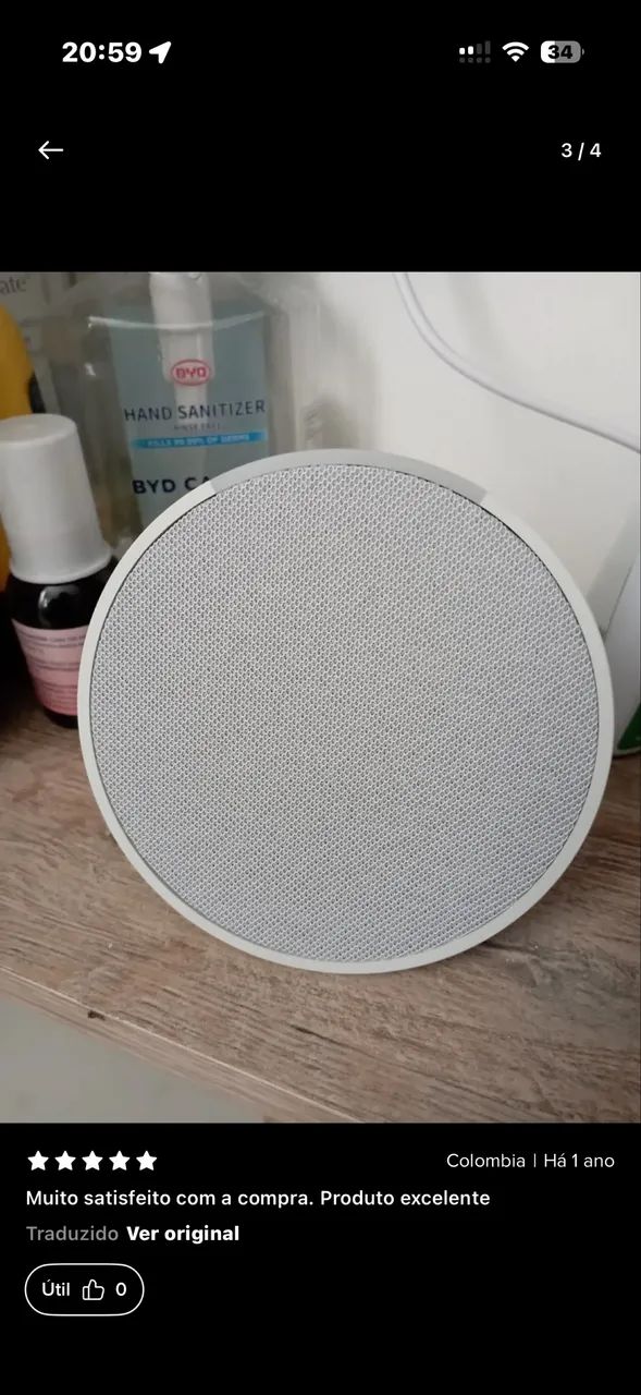 Encho popcaixa de som inteligente com Alexa branca  - Foto 3