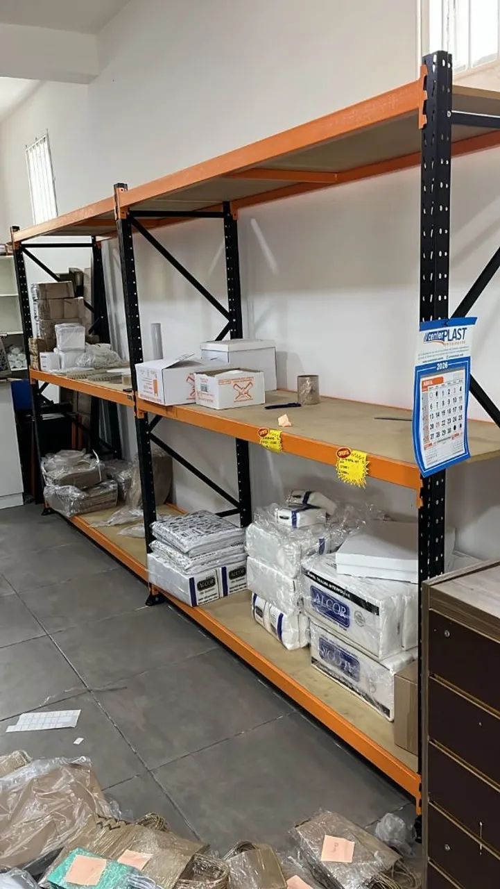 Porta Pallets até 500kg preto com laranja - Foto 2
