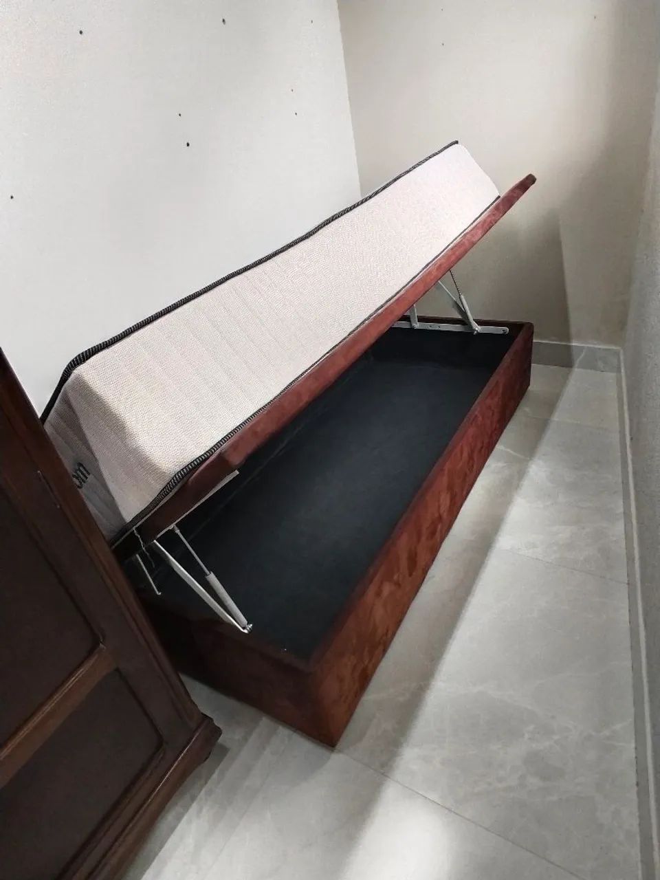 Cama baú com colchão Ortobom solteiro  - Foto 2