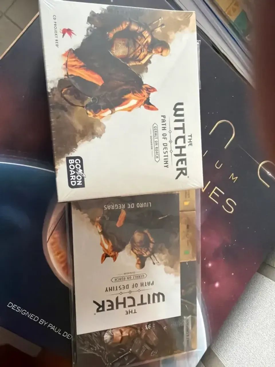 Geralt on roach. The witcher