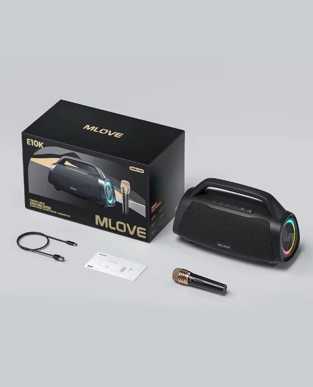 Caixa de Som Mlove E10K - Potência e Estilo na Sua Música! - Foto 3
