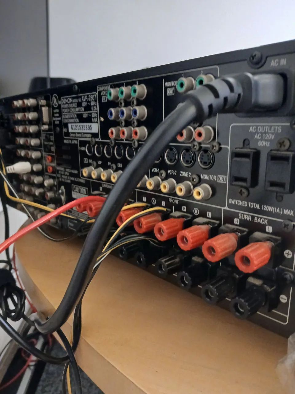 Receiver Denon AVR-2807 Completo - Foto 3