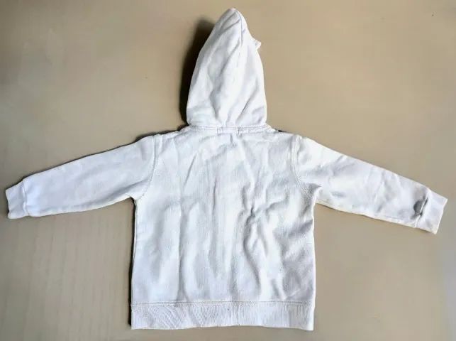 Casaquinho/Agasalho polo ralph lauren - 12m - branco com capuz - Foto 2