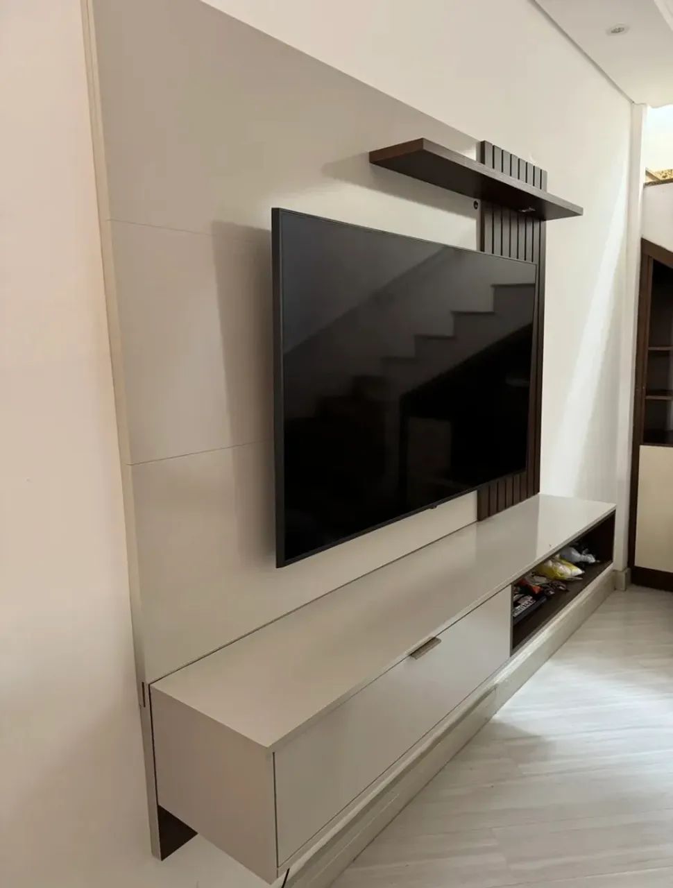 Rack e painel mdf novo - Foto 3