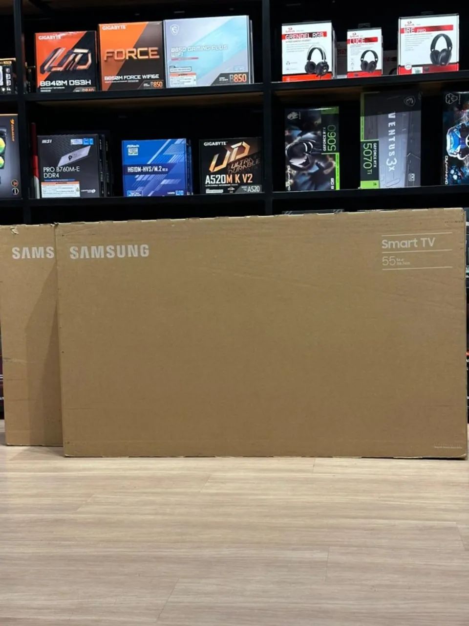 (LOJA FÍSICA) Smart Tv Samsung 55 polegadas Crystal 4k Uhd Tizen 110v/220v - Foto 4