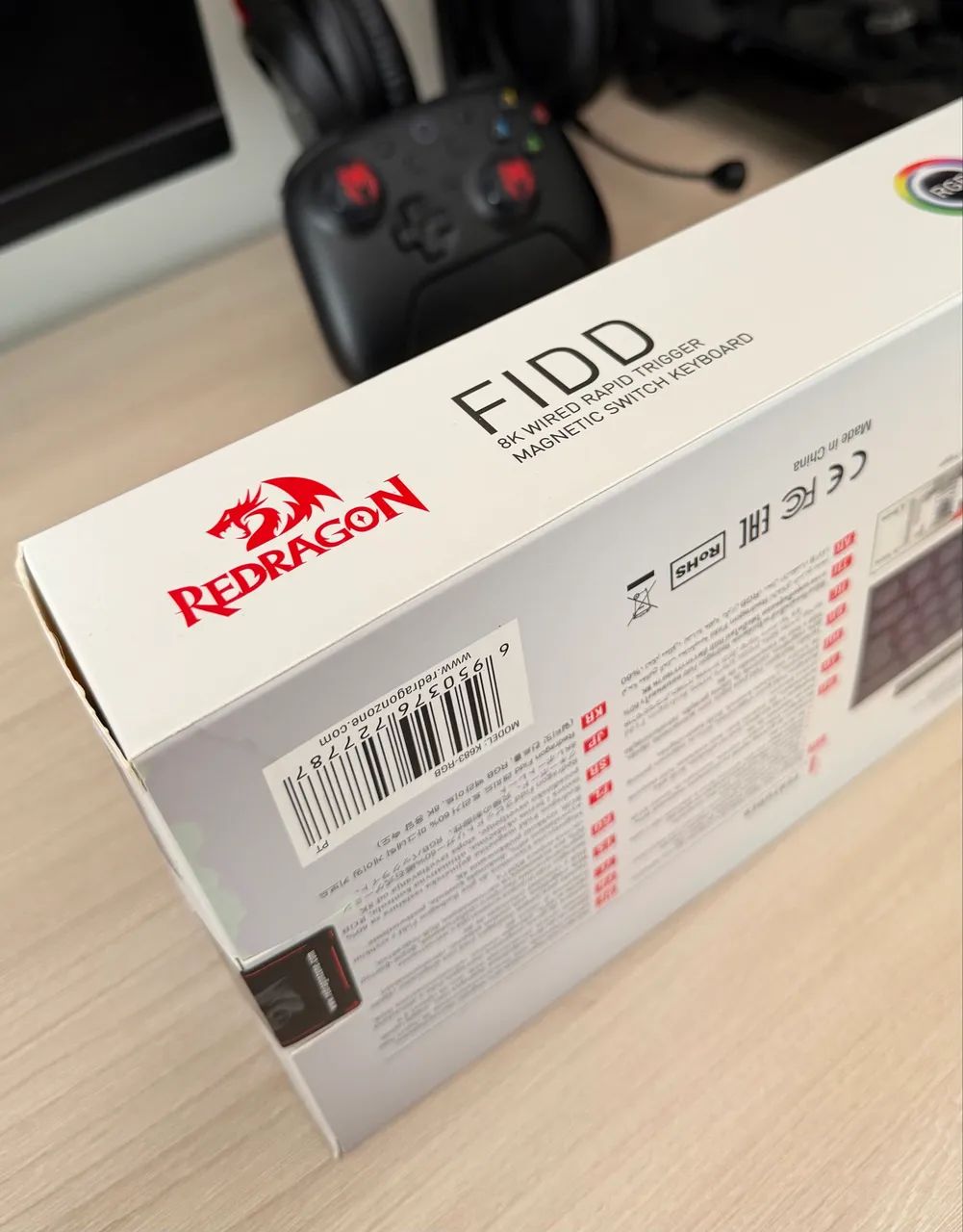 Teclado Magnético Redragon Fidd 8K Switch Pink - Foto 4