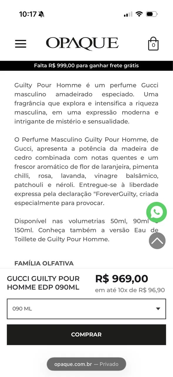 Perfume Gucci guilty pour homme 90 ml - Foto 3