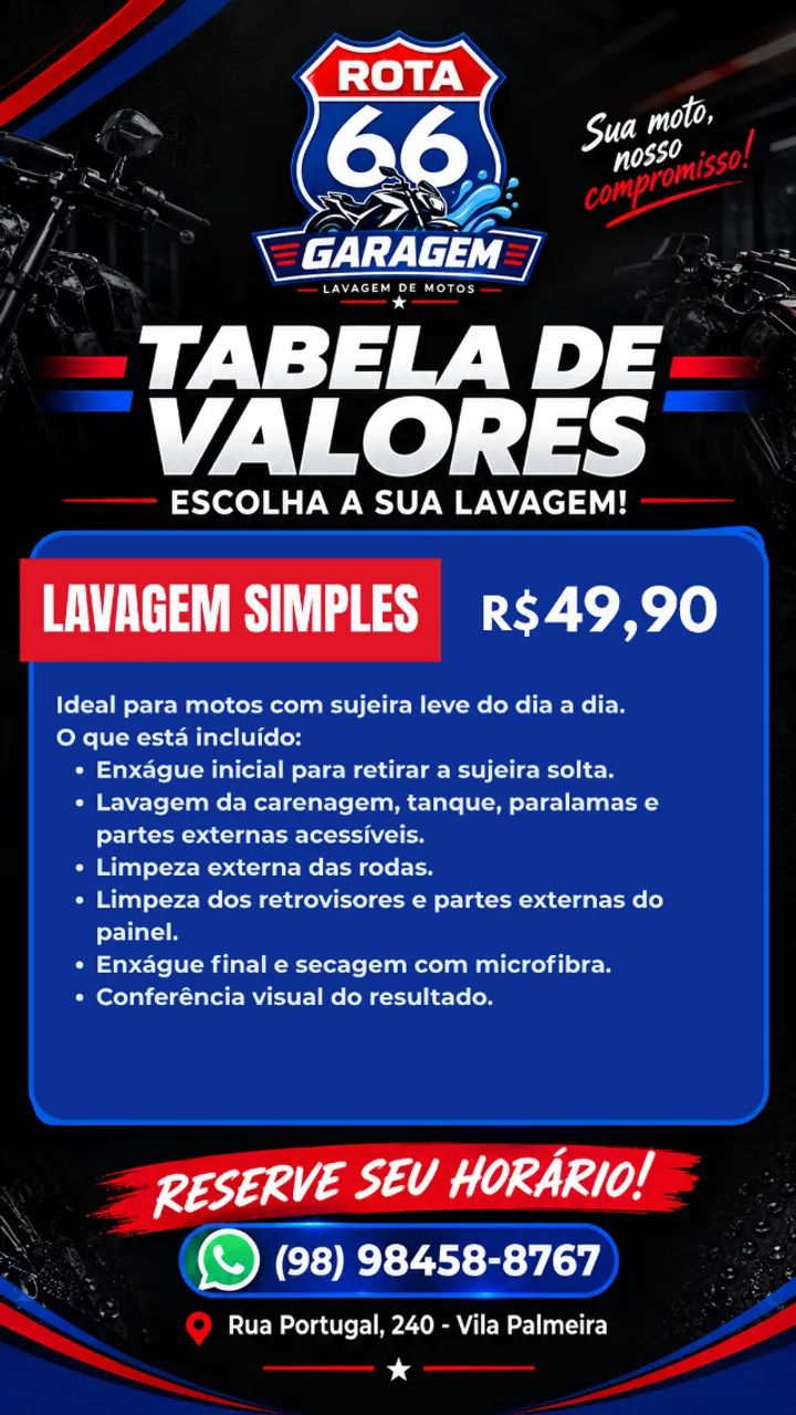 Lavagem de moto