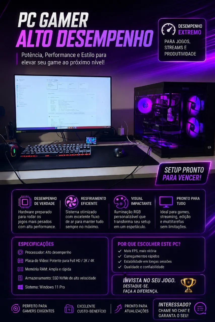 Pc Gamer Completo!