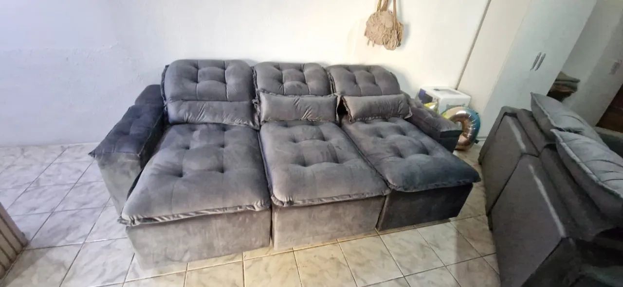 SOFÁ RETRÁTIL RECLINÁVEL (CAMA) DIRETO DA FÁBRICA  - Foto 3