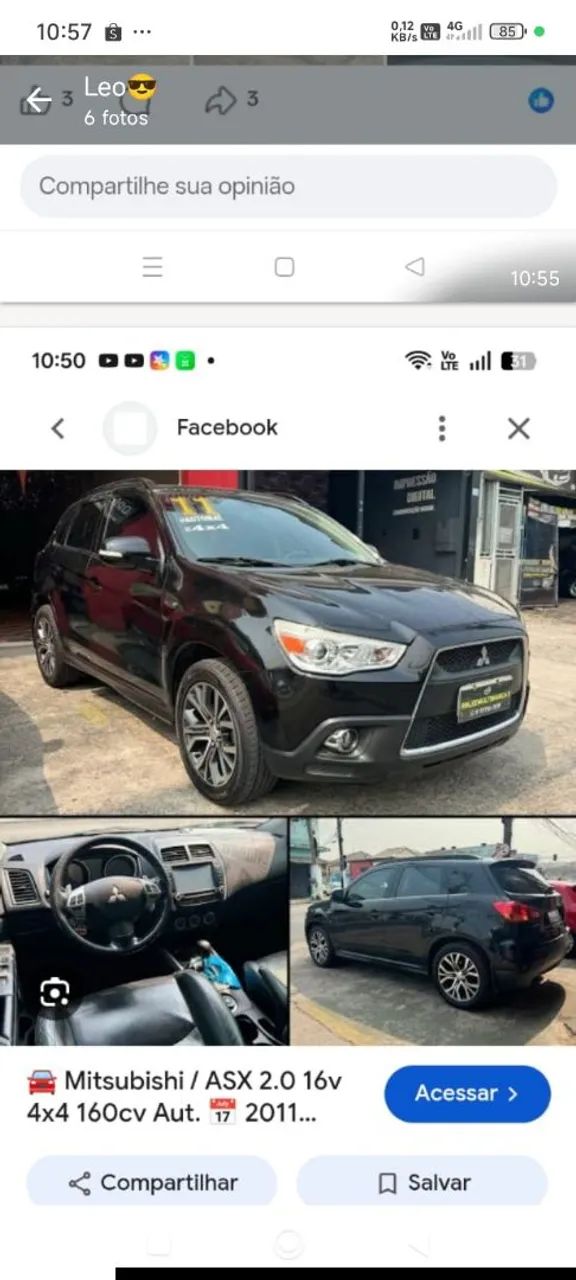 Mitsubishi Asx 2.0 16V 160CV AUT. 2011