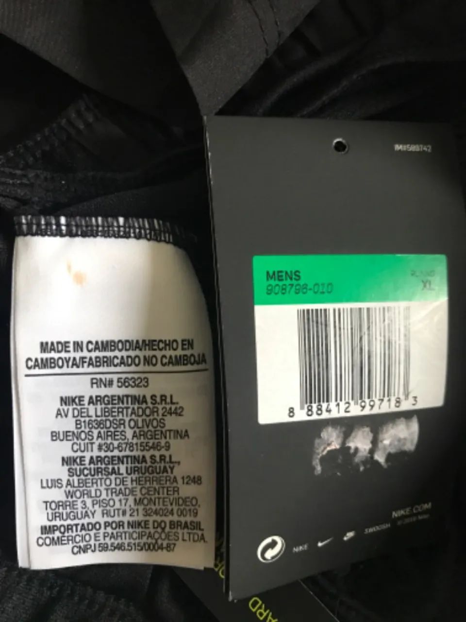 Short NIKE Dri-Fit 9 Preto TAM XL (GG) Com Forro e Bolsos Laterais - Com Etiquetas Novo. - Foto 4