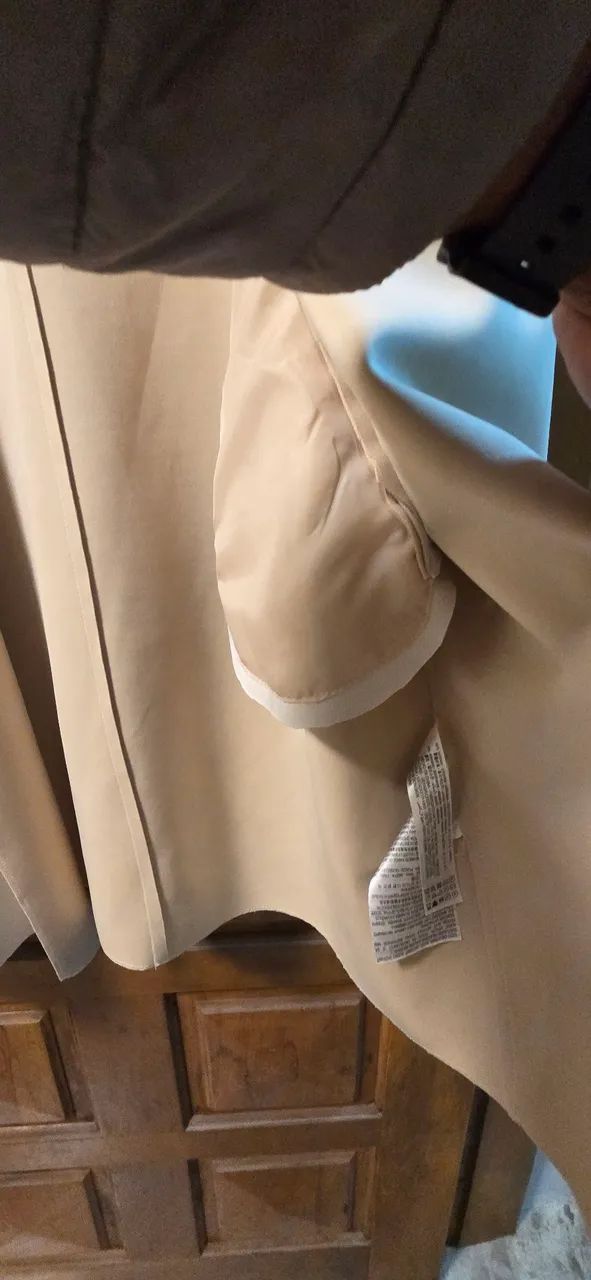 Sobretudo suede bege zara com capuz G - Foto 5