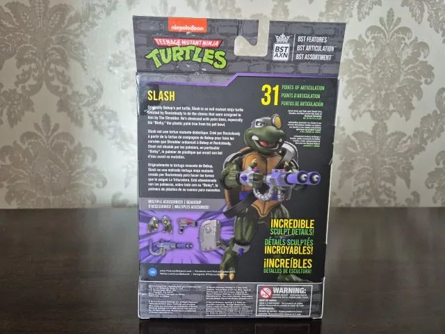 Action Figure Slash Tartarugas Ninjas Bst Axn Loyal Subjects - Foto 5