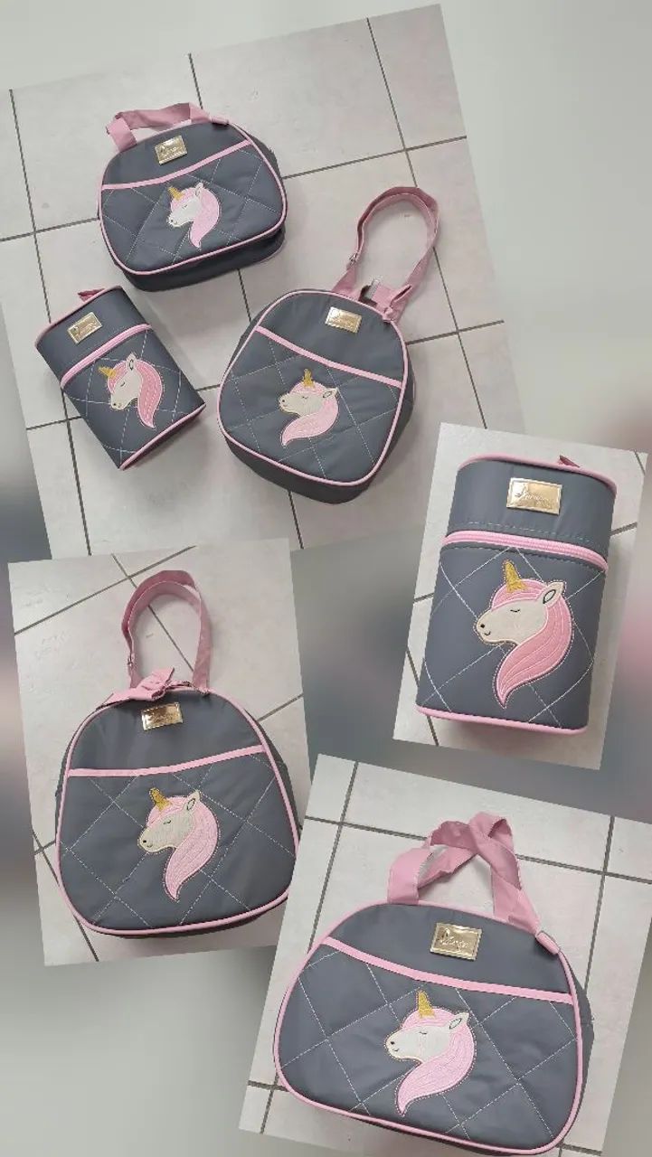 Kit bolsa bebê impermeável e térmica 