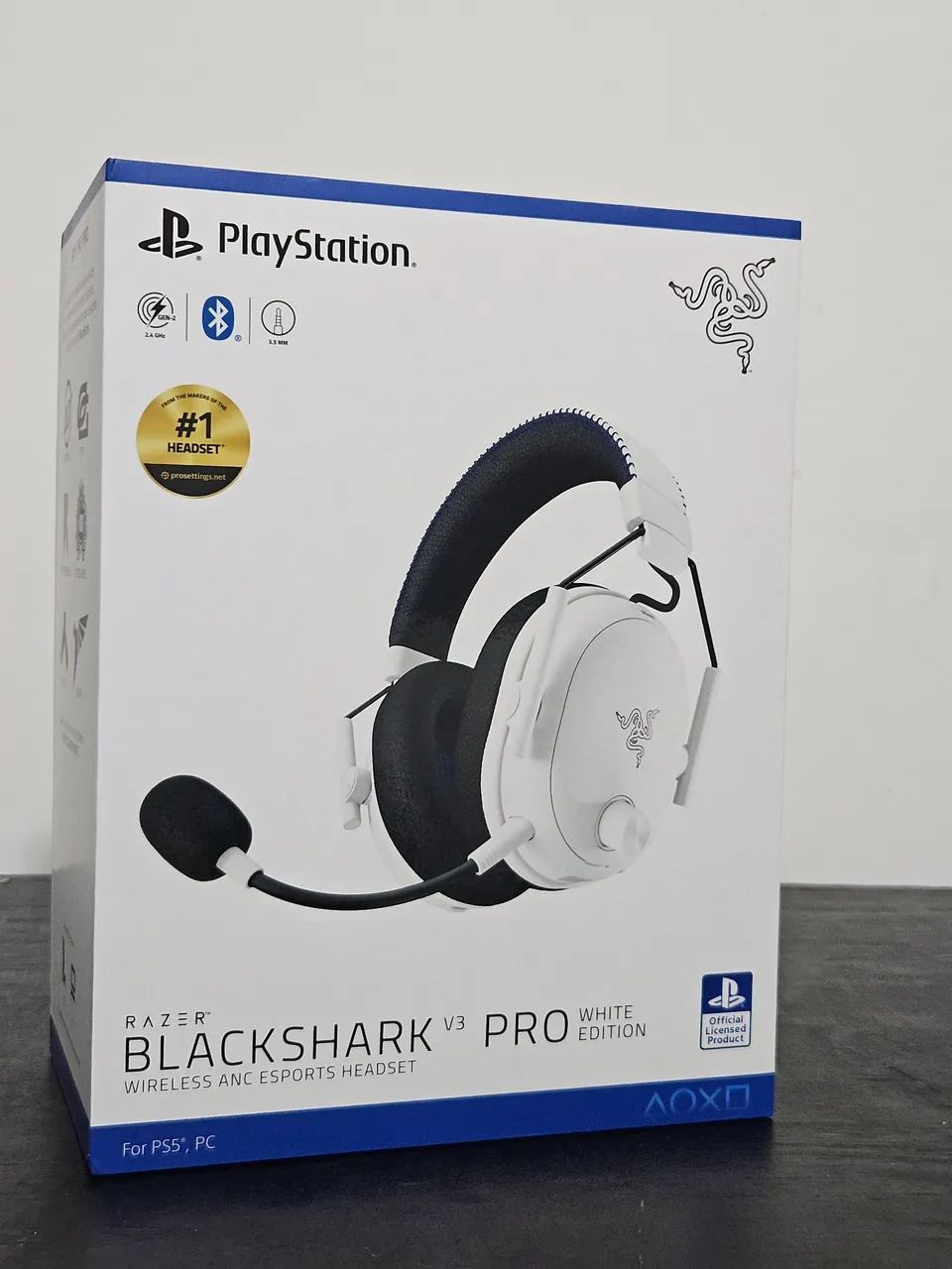Razer blackshark V3 PRO branco  - Foto 3