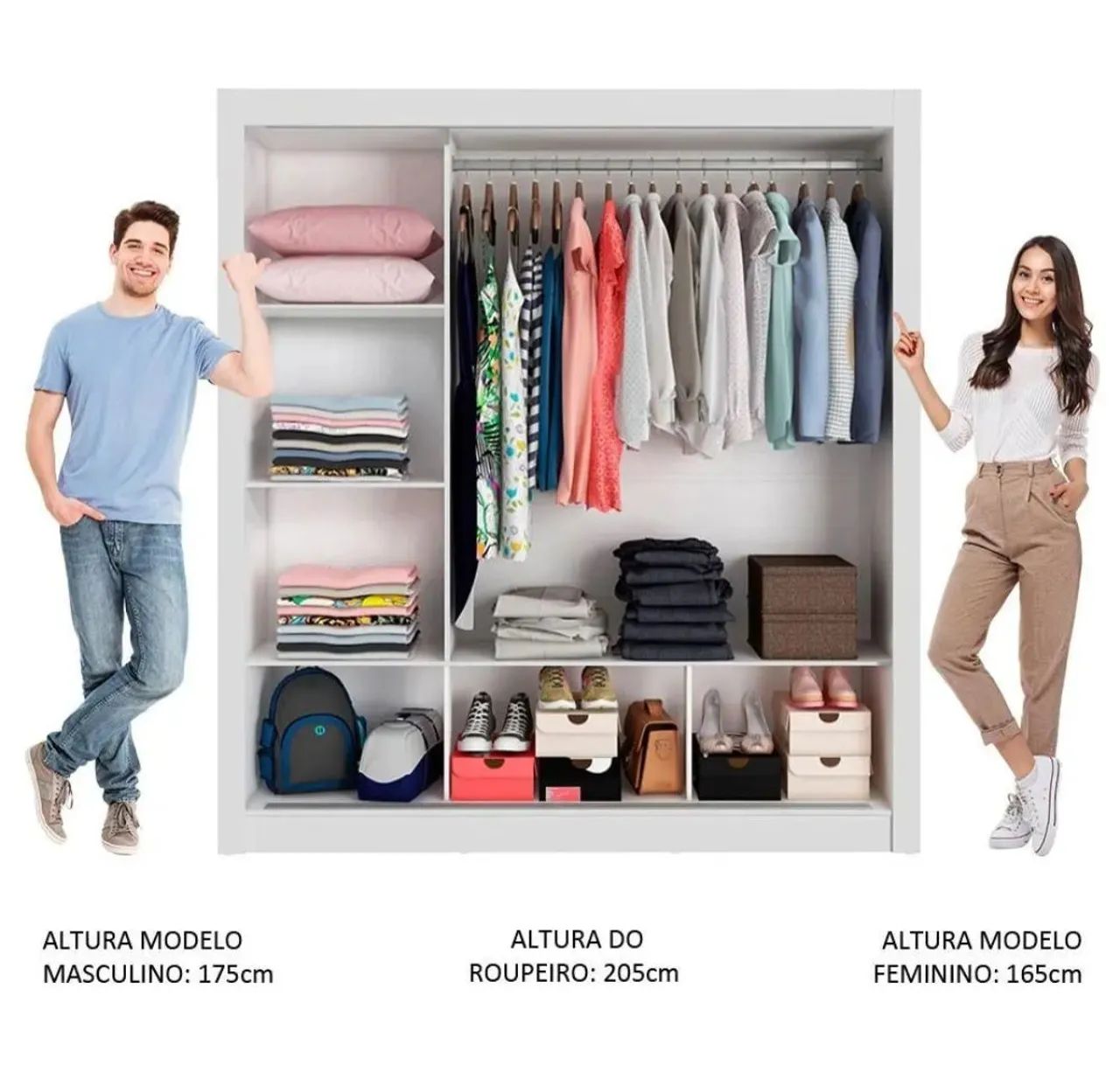 Guarda roupas ropeiro casal  - Foto 2