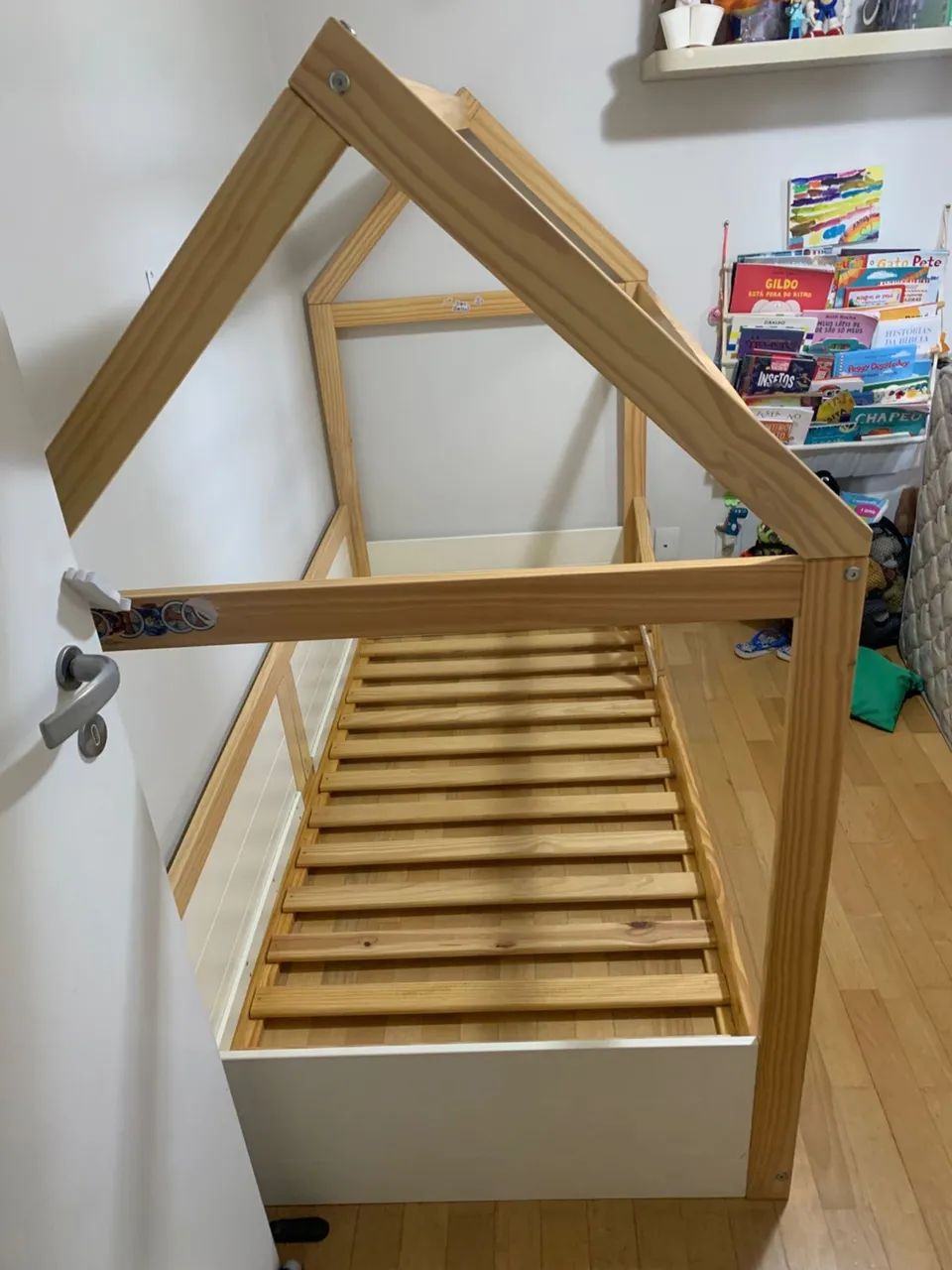 Cama Montessori Casinha em Madeira - Excelente Estado - Foto 3