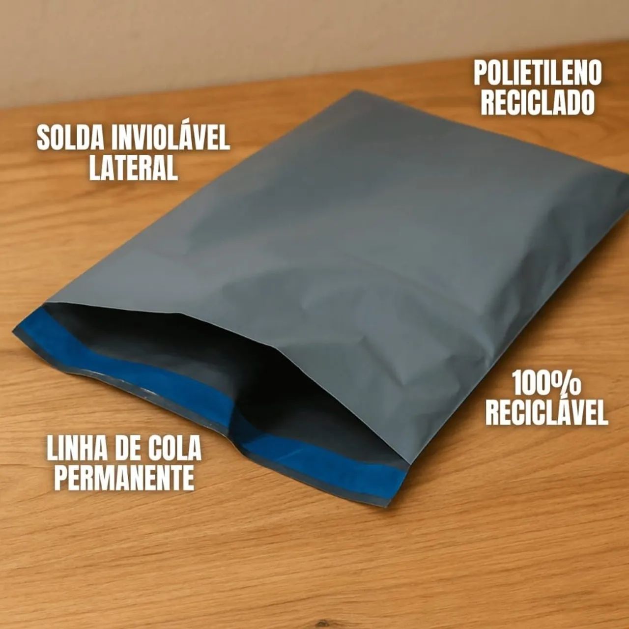 100 Envelopes para embalagem com aba adesiva 26x36cm - Foto 4