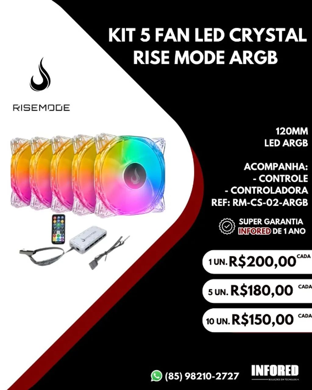 Kits Fan RGB e ARGB - Foto 4