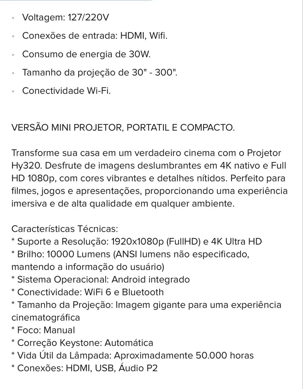 Projetor 4k - Foto 5