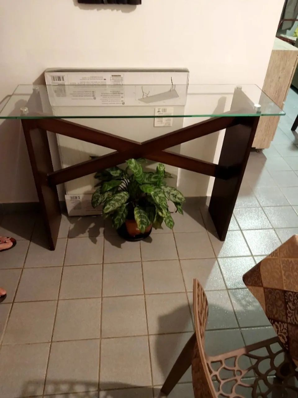 Mesa c 4 cadeiras+Hack+Armário Sapateira - Foto 5