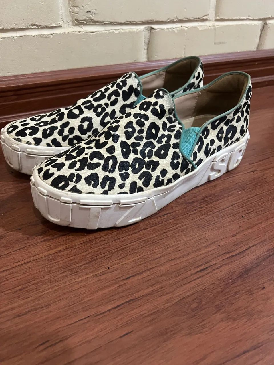 Slip on leopard preto e branco  - Foto 3