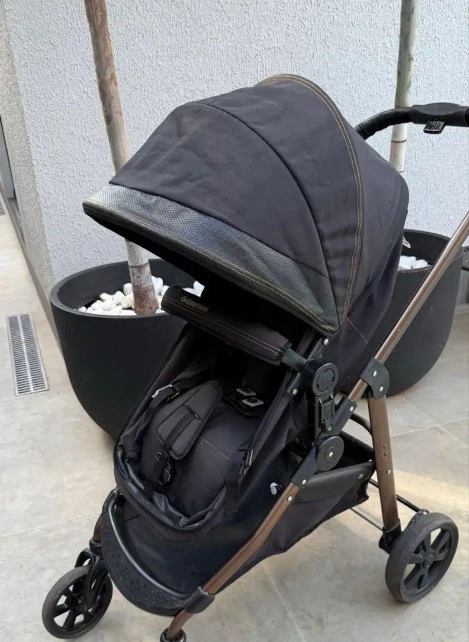 Kit completo carrinho+bebê conforto+ base - Foto 3