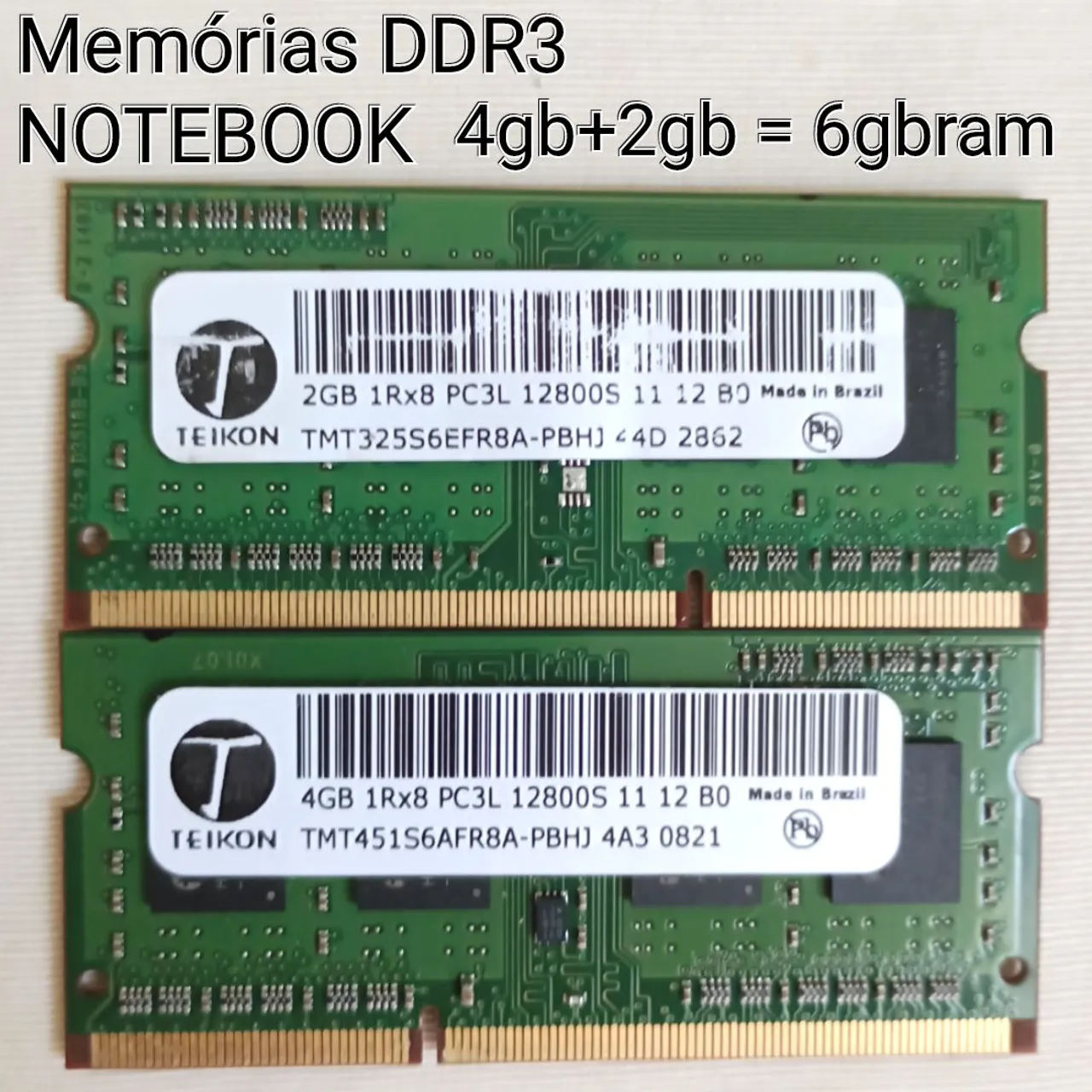 Memoria notebook ddr4 4gb 2666mhz - Memória RAM - Morada da Serra