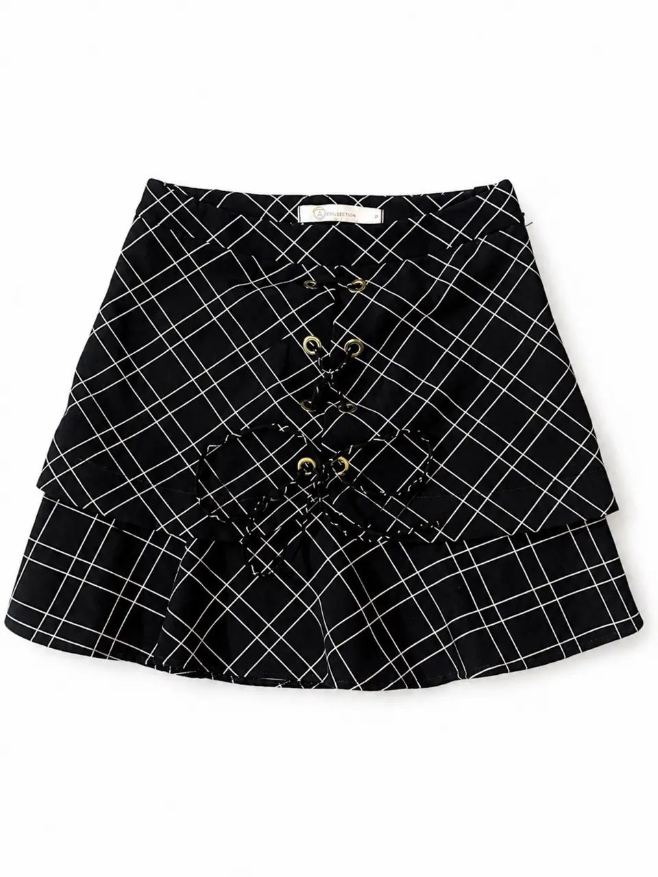 Saia Curta Xadrez  Marca: A-Collection