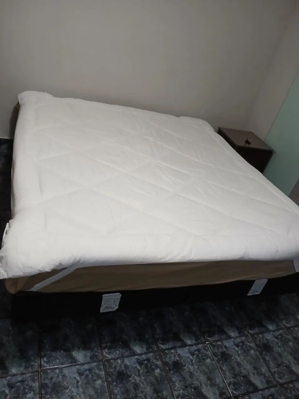 Cama box casal ortopedica  king size ortobom 