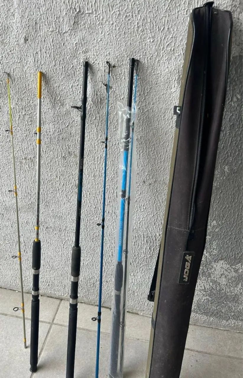 Três varas de 2.10, uma da saint 30 lbs, ultra albatroz, 30lbs  - Foto 2