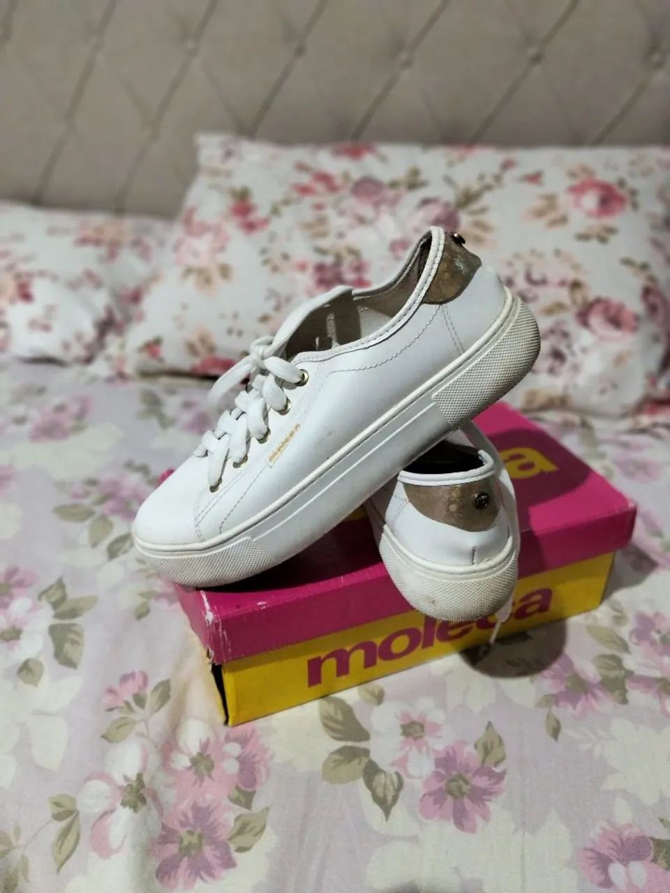 Tênis feminino Moleca branco  - Foto 2