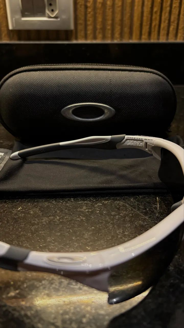 Half Jacket 2.0 White/Cinza, lentes Grey/Slate Iridium - Foto 4