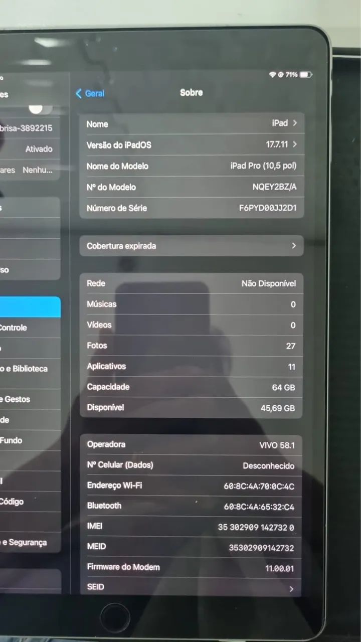 iPad Pro 10,5 64gb aceito troca  - Foto 4