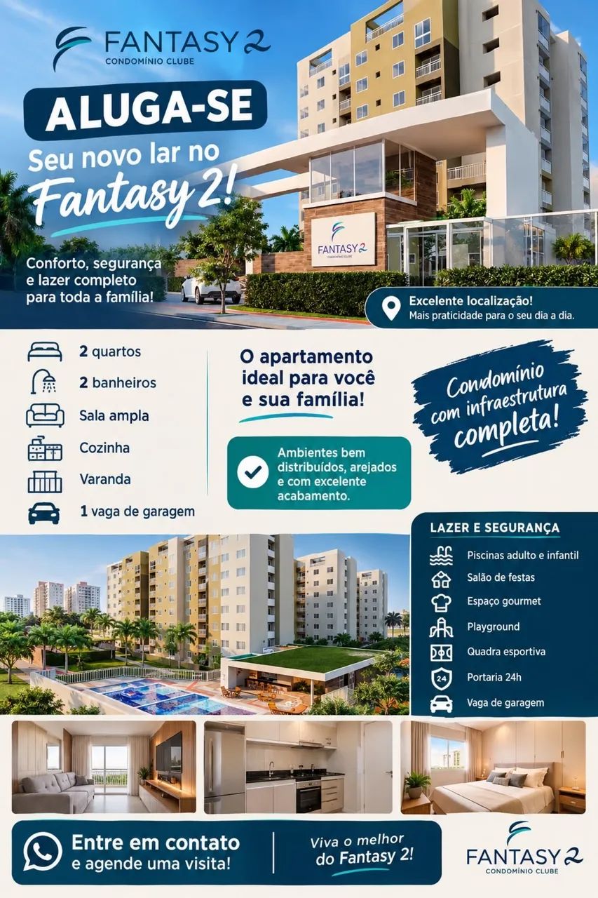Apartamento novo para alugar 