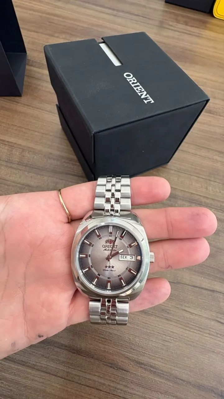 Relógio Orient 3 Estrelas Automático Heritage YN6SS019 G1SX - Foto 4