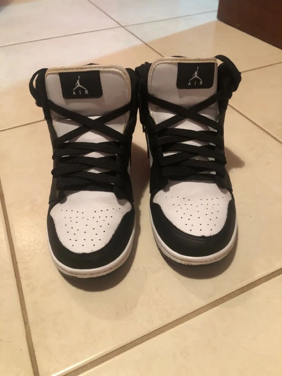 Air Jordan 1 Mid Panda Preto - Foto 3