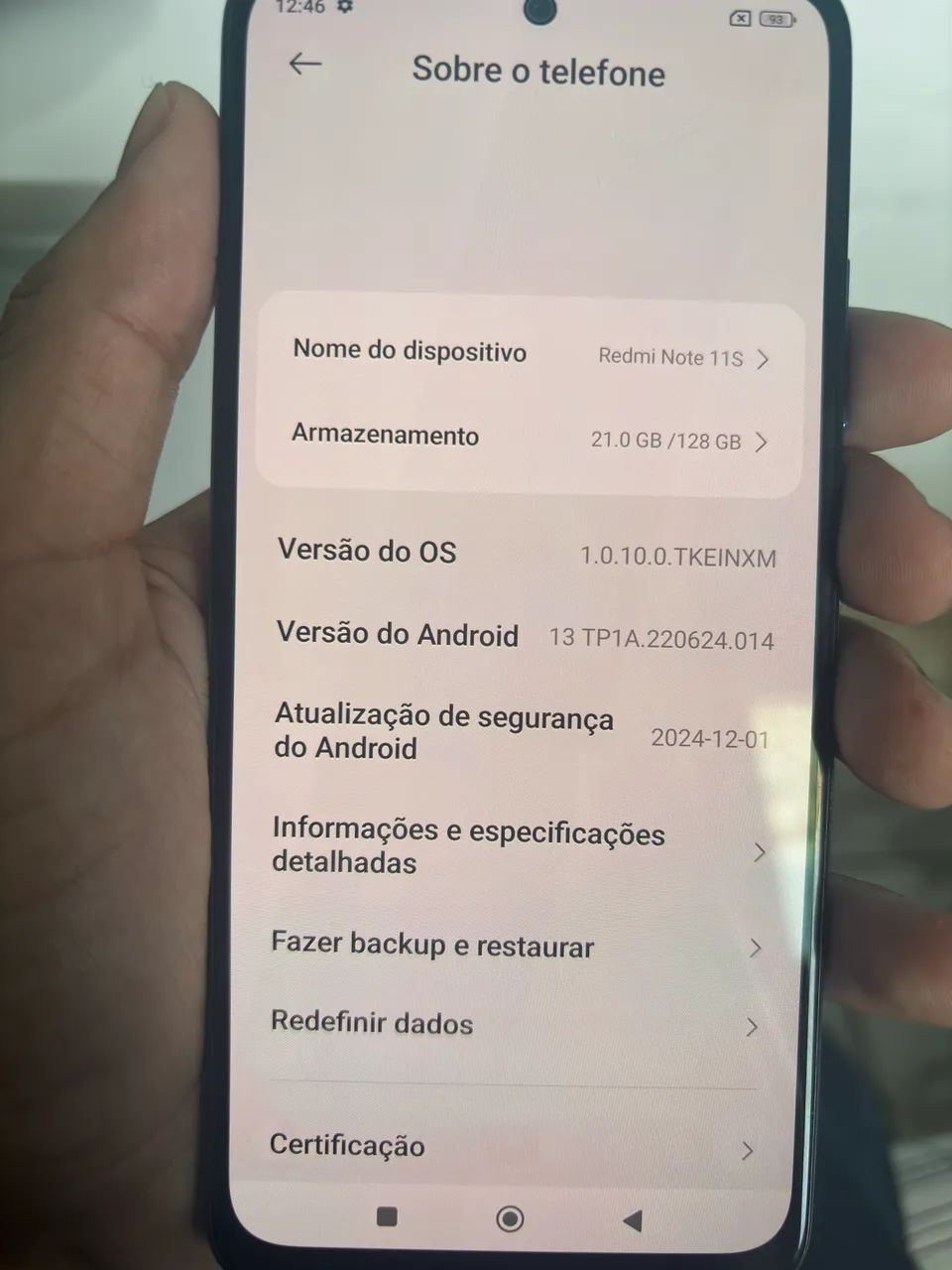 Redmi Note 11S (Tem conversa no valor)
